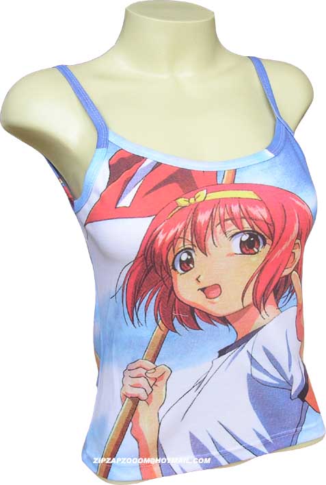 Sexy Japanese Top Manga Cartoon Anime T-Shirt Adult Vest Strappy