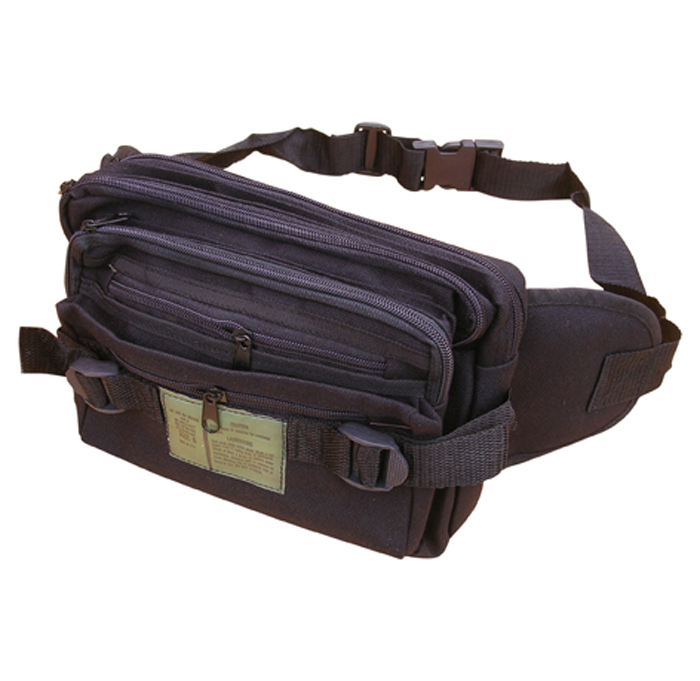Army Military Combat Travel Waist Bum Bag Money Utility Belt Pack Black ...