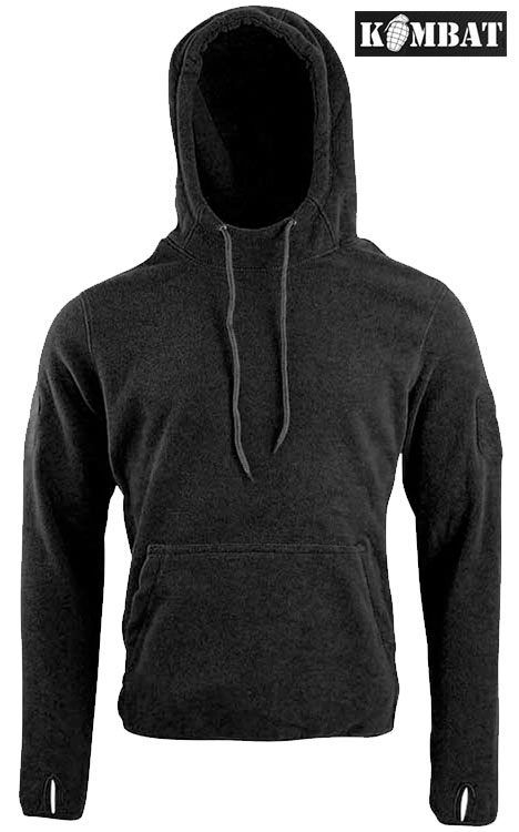 Kombat Army Military Warrior Fleece Hoodie Hooded Top Mens Thermal